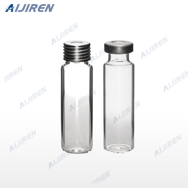 <h3>20 mL Clear Glass Vial with Write on Patch and Fill Lines </h3>
